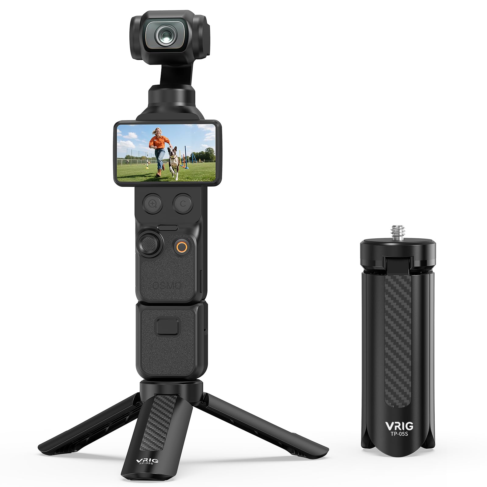 Amazon | VRIG DJI Osmo ミニ三脚 卓上 スタンド 1/4”ネジ スマホ